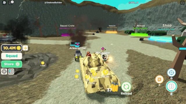 СЕКРЕТНАЯ БЫСТРАЯ ПРОКАЧКА СИМУЛЯТОР ТАНКА Роблокс! Самый КРУТОЙ ТАНК в Tank Simulator Roblox смотреть онлайн