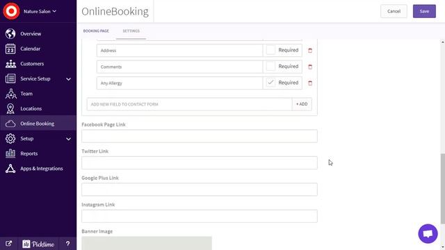 How to setup your online booking page in Picktime? смотреть онлайн