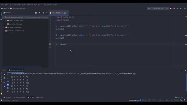 np.concatenate смотреть онлайн