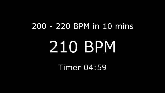 Ramping Metronome 200bpm to 220bpm (see description for more) смотреть онлайн