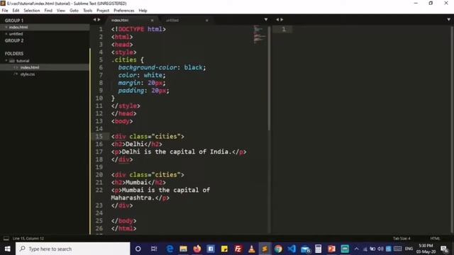 HTML Block & Inline Element | Beginners Website Development Tutorial in Hindi смотреть онлайн