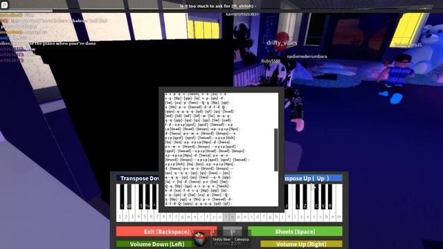 (Rick Roll) Never Gonna Give You Up - Roblox Virtual Piano (FOR VIRTUAL PIANO GODS LIKE ME!) смотреть онлайн