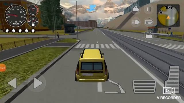 Фиолетовый ларгус в игре криминальная Россия 3д Борис смотреть онлайн