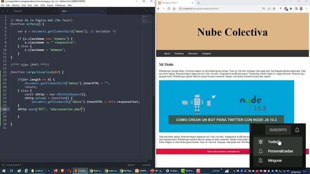 Curso JavaScript desde 0: AJAX (PHP) - 100 смотреть онлайн