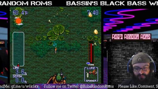 Bassin's Black Bass with Hank Parker | SNES | Rob's Random Roms смотреть онлайн