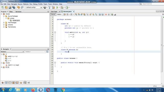 Java The Complete Reference Ninth Edition (Chapter 8) Example (2) Member Access And InheritanceERRO