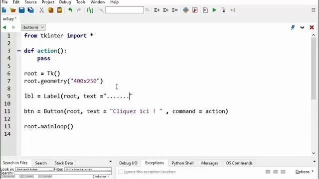 TP GUI Tkinter Python Solution Exercice 5 смотреть онлайн