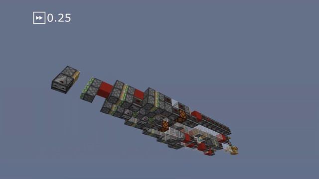 Horizontal flying machine without slime  honey blocks - Minecraft 1.12.2 - 1.16.5