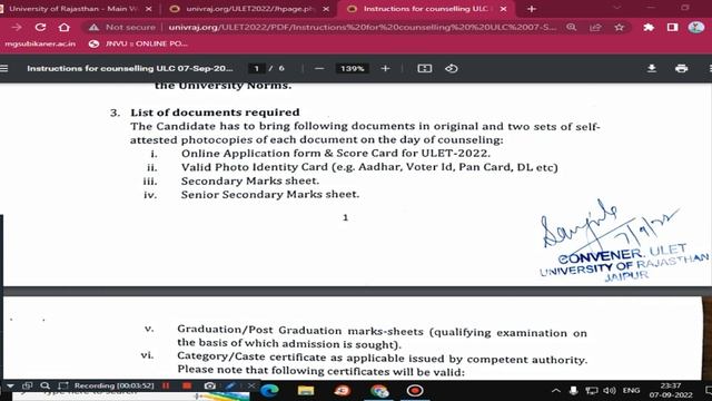 ULET 2022 COUNSELLING NOTICE // Rajasthan University LAW Admission 2022 Counselling Schedule смотреть онлайн