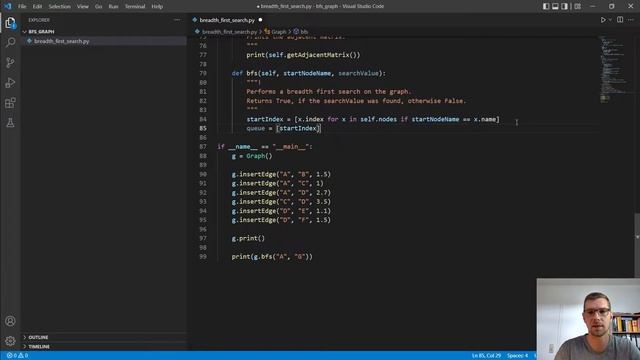 Breadth First Search in Graphs in Python | Theory | Implementation | Data Structures and Algorithms смотреть онлайн