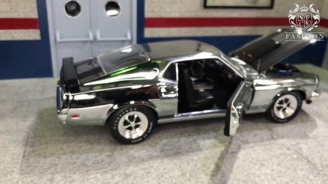 1/18 John Wick 2014|1969 Ford Mustang Boss429 ChromeEdition Diecast Car Model FASHION CLUB LLC DUBA смотреть онлайн
