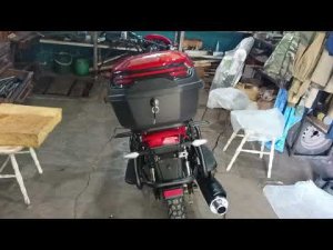 установка кофра на мотоцикл