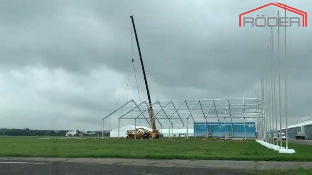 Монтаж павильона RODER на авиасалоне МАКС-2019 смотреть онлайн