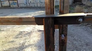 Делаем мощный засов на ворота из металлолома  + Полезный совет