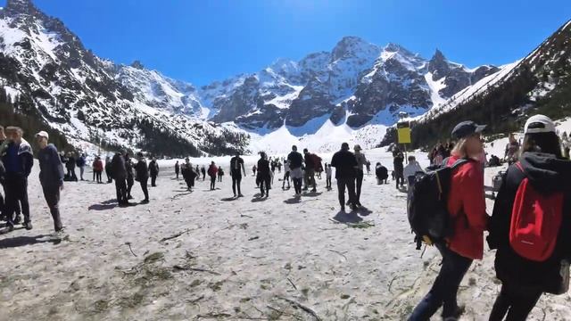 Morskie Oko - Sea Eye Tatras lake 2023, ? Poland Walking Tour (4K Ultra HD) смотреть онлайн