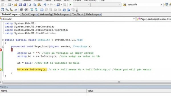 Object reference not set to an instance of an object.
