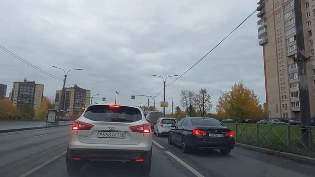 ПО КАД НА ЮГ ПИТЕРА ЧЕРЕЗ РЫБАЦКОЕ, МЕТАЛЛОСТРОЙ, ПОНТОННЫЙ смотреть онлайн