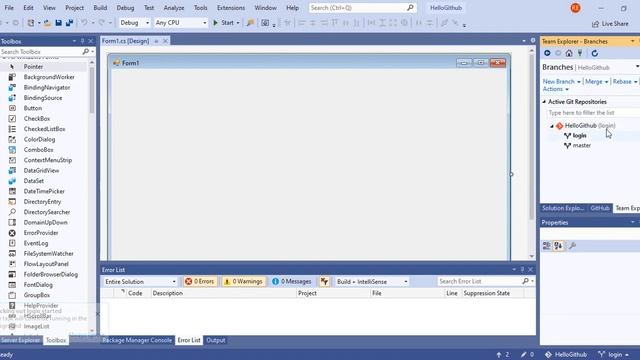 Step 2 commit and push in Visual Studio Community смотреть онлайн