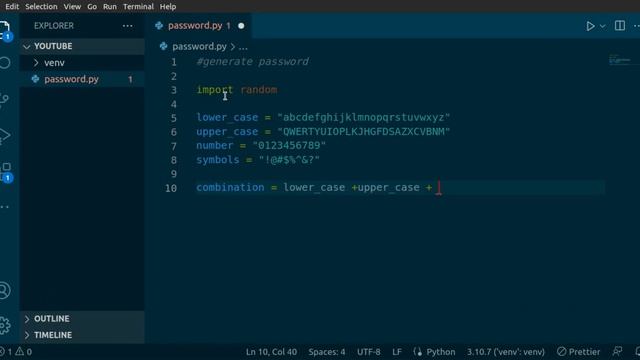 Generate password using python - Python Tutorial смотреть онлайн