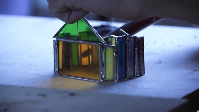 Подсвечник в технике Тиффани смотреть онлайн