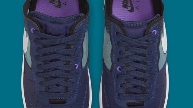 Nike Air Force 1 React Navy and Teal смотреть онлайн