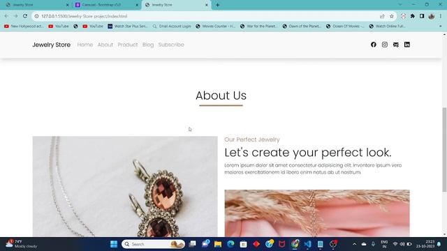 Unleash Your Creativity: Build a Jewelry Store Landing Page with HTML & CSS Bootstrap 5 смотреть онлайн