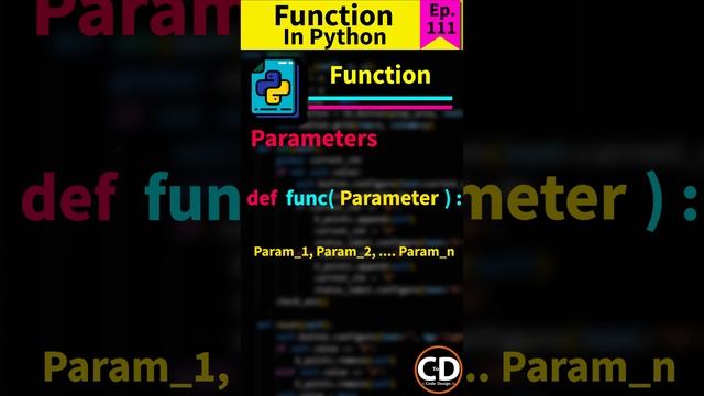 Parameters and Arguments in Python function - Python Short Series Ep. 111 #python #programming #cod смотреть онлайн