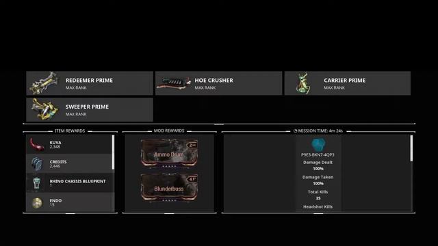 Warframe Redeemer Prime Vs lvl 100 Boss смотреть онлайн