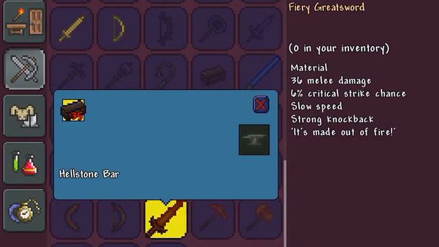 Terraria hell stone bars # смотреть онлайн