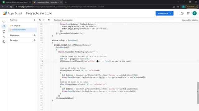 ? Curso Google Apps Script 2022 ✅ Cargar botones HTML de la barra lateral sobre window.onload смотреть онлайн