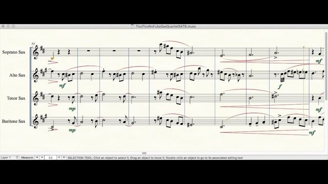 Tico Tico no Fuba by Zequinha de Abreu for Sax Quartet SATB смотреть онлайн