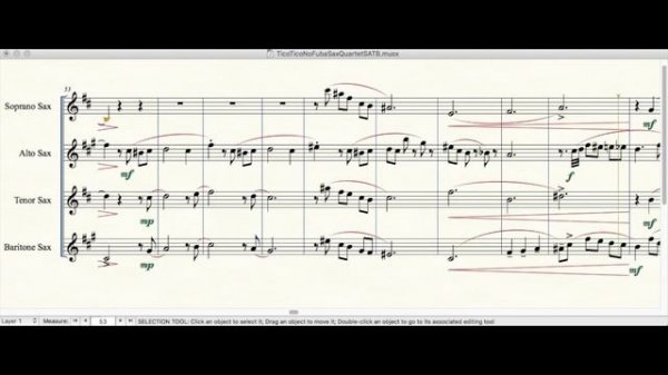 Tico Tico no Fuba by Zequinha de Abreu for Sax Quartet SATB