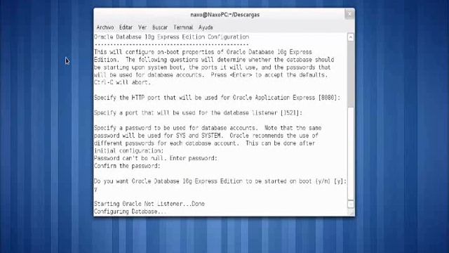 Oracle XE 10G en Fedora 16 смотреть онлайн