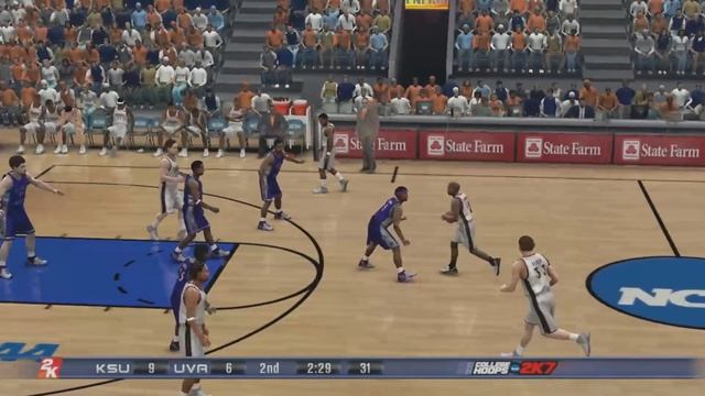 Kansas St v Virginia (07) - College Hoops 2K7 NCAA March Madness смотреть онлайн