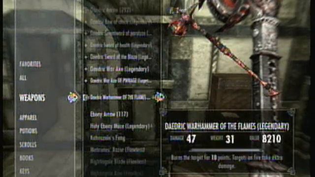 Skyrim Daedric: Daedric Amor And weapons смотреть онлайн