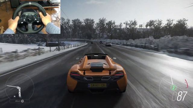 MCLAREN 650S SPIDER 2014 Forza Horizon 4 (Steering Wheel + Paddle Shifter) Gameplay смотреть онлайн