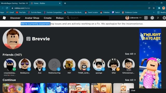 "We're currently experiencing issues and are actively working on a fix..." Roblox Issue смотреть онлайн