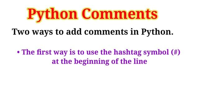 Python Comments | python programming language | #python смотреть онлайн