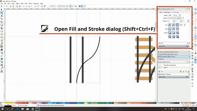 How To Draw Parallel Curves [ Inkscape ]
