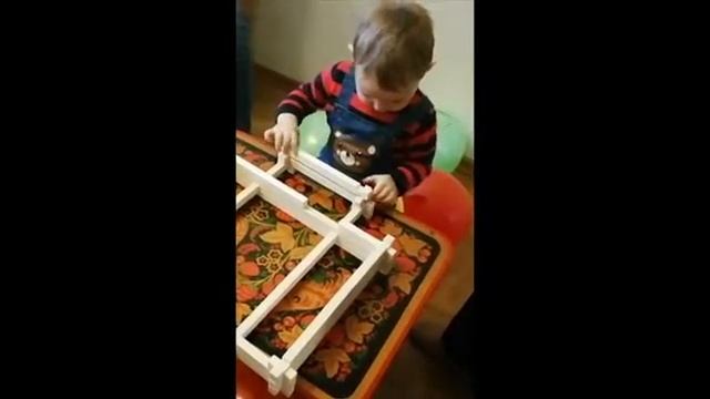 Деревянный домик- конструктор смотреть онлайн