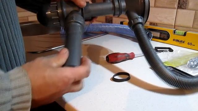 Сборка сифона для мойки смотреть онлайн