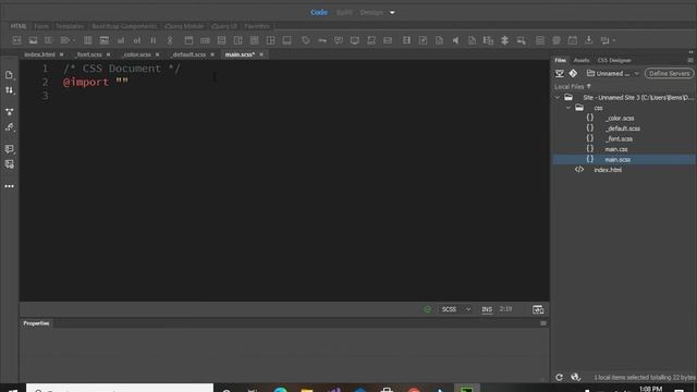 Sass Partial and Import смотреть онлайн