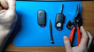 Часть 2. Как разобрать и не повредить плату и чип в корпусе ключа Фольксваген, Шкода и Сиат