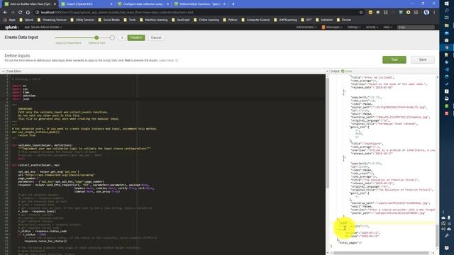 Splunk Add-on Builder : Installation and discussion on data collection using python code смотреть онлайн