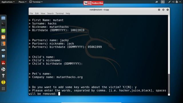 Make Custom Wordlists using Cupp | cybersecurity telugu 2021 смотреть онлайн