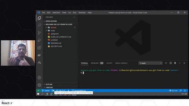 Use Git version-control tools in Visual Studio Code смотреть онлайн