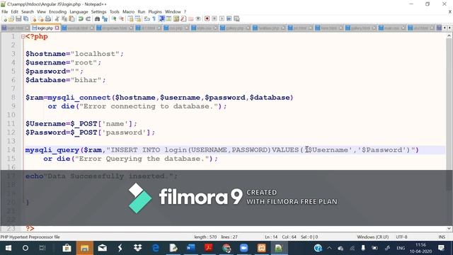 Sign Up Application Using PHP and MYSQL смотреть онлайн