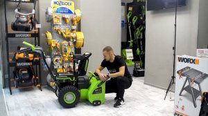 Обзор на новый аккумуляторный бесщеточный снегоуборщик Greenworks GD82ST56 82V!