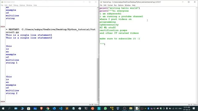Learn Complete Python - # Day 3 - Comments in Python смотреть онлайн