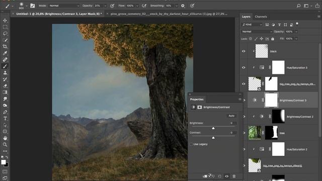 Photo Editing in Photoshop - Photo Manipulation Girl on Cliff смотреть онлайн